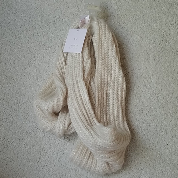 LC Lauren Conrad Accessories - Sold.  3 for $30. Lauren Conrad ivory loop scarf.